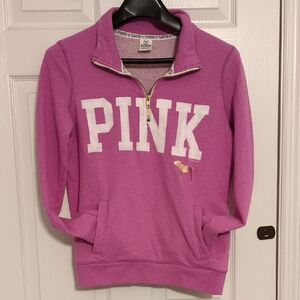Victoria's Secret PINK Purple Quarter Zip Top